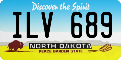 ND license plate ILV689