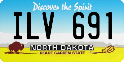 ND license plate ILV691