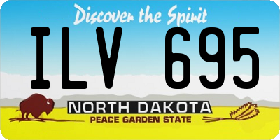 ND license plate ILV695