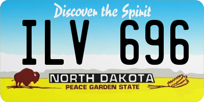 ND license plate ILV696