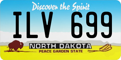 ND license plate ILV699