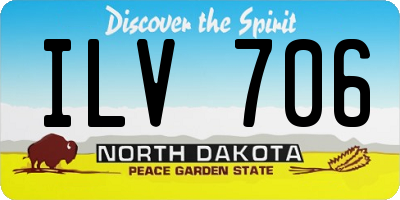 ND license plate ILV706