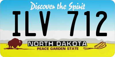ND license plate ILV712