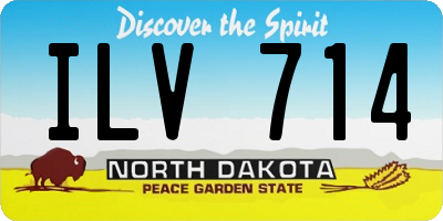 ND license plate ILV714