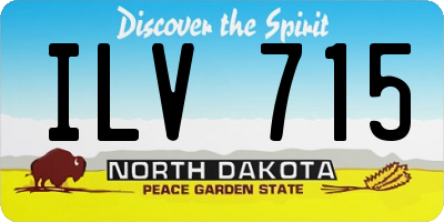 ND license plate ILV715