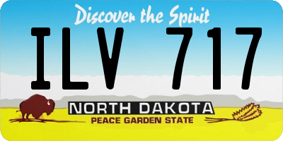 ND license plate ILV717