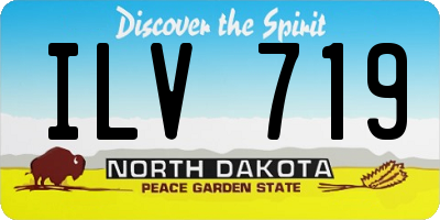 ND license plate ILV719