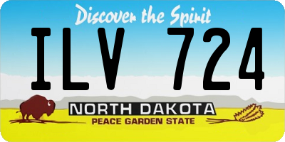 ND license plate ILV724