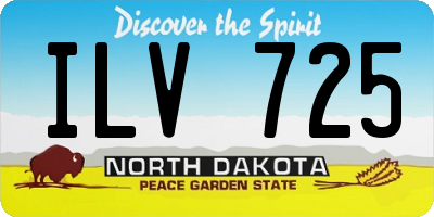 ND license plate ILV725