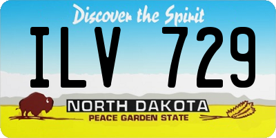 ND license plate ILV729