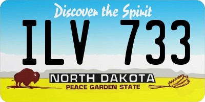 ND license plate ILV733