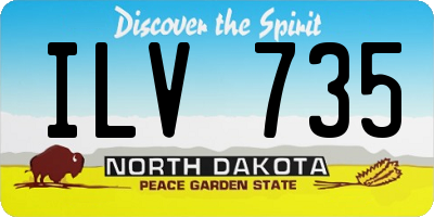 ND license plate ILV735