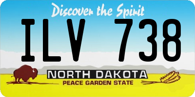 ND license plate ILV738