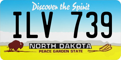 ND license plate ILV739