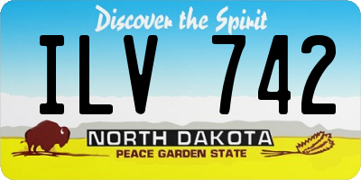 ND license plate ILV742