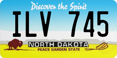ND license plate ILV745
