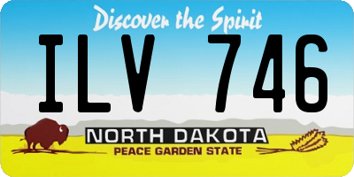 ND license plate ILV746