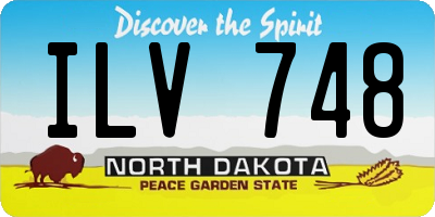 ND license plate ILV748