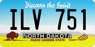 ND license plate ILV751
