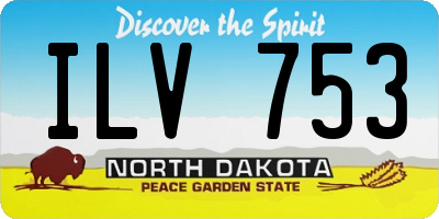 ND license plate ILV753