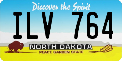 ND license plate ILV764
