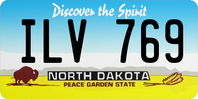ND license plate ILV769
