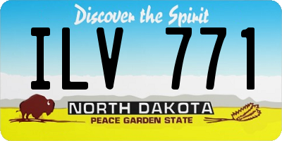 ND license plate ILV771