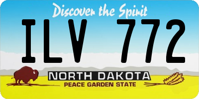 ND license plate ILV772