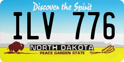 ND license plate ILV776