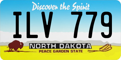 ND license plate ILV779