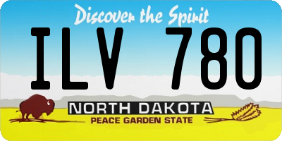 ND license plate ILV780