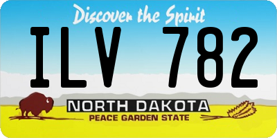 ND license plate ILV782