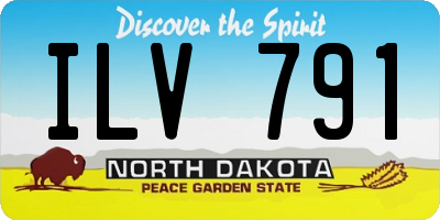 ND license plate ILV791