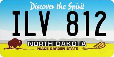 ND license plate ILV812