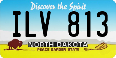 ND license plate ILV813