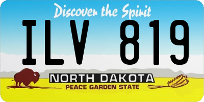 ND license plate ILV819