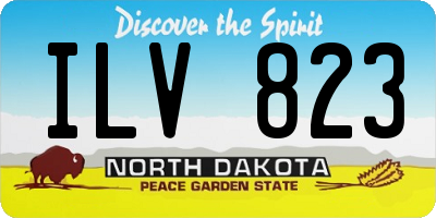 ND license plate ILV823