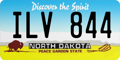 ND license plate ILV844