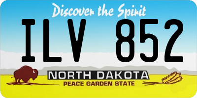 ND license plate ILV852