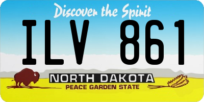 ND license plate ILV861