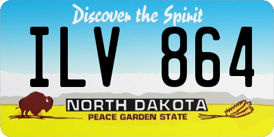 ND license plate ILV864