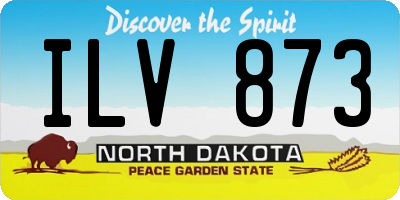 ND license plate ILV873