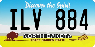 ND license plate ILV884