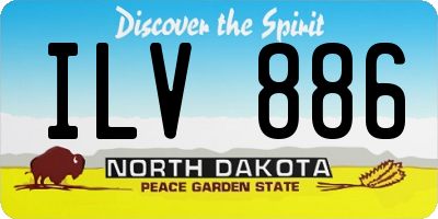 ND license plate ILV886