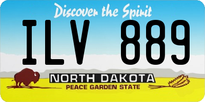 ND license plate ILV889