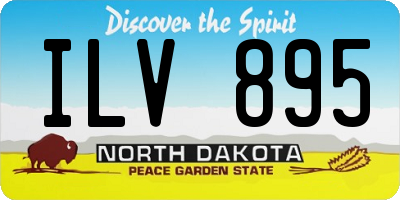 ND license plate ILV895