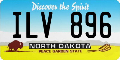ND license plate ILV896
