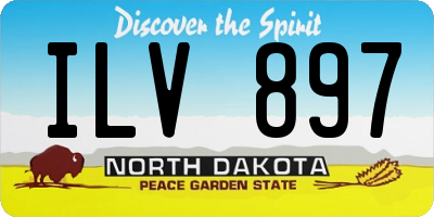 ND license plate ILV897
