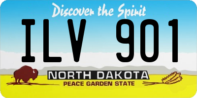 ND license plate ILV901