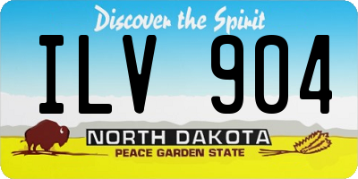 ND license plate ILV904